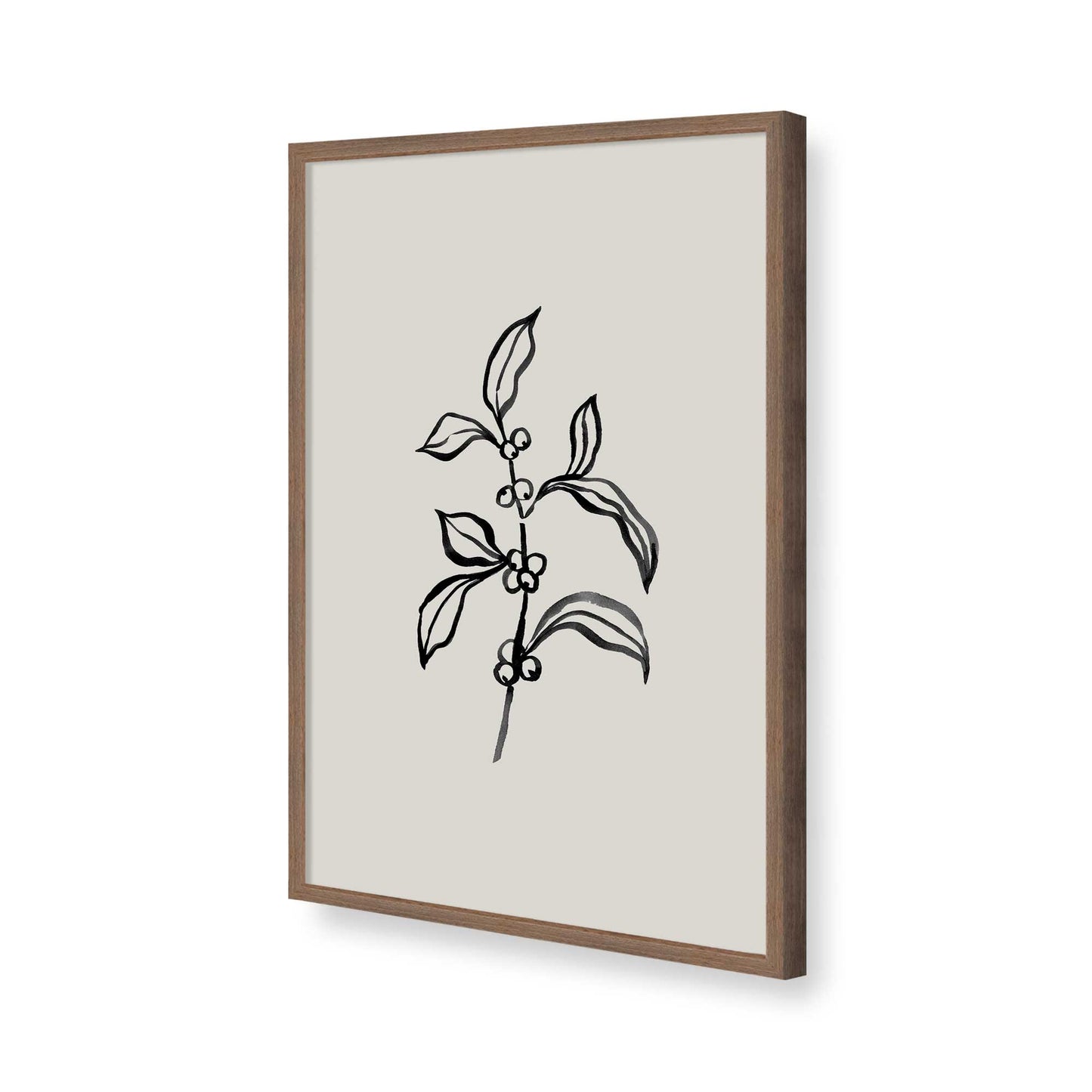 [Color:Walnut], Picture of art in a Walnut frame of the corner