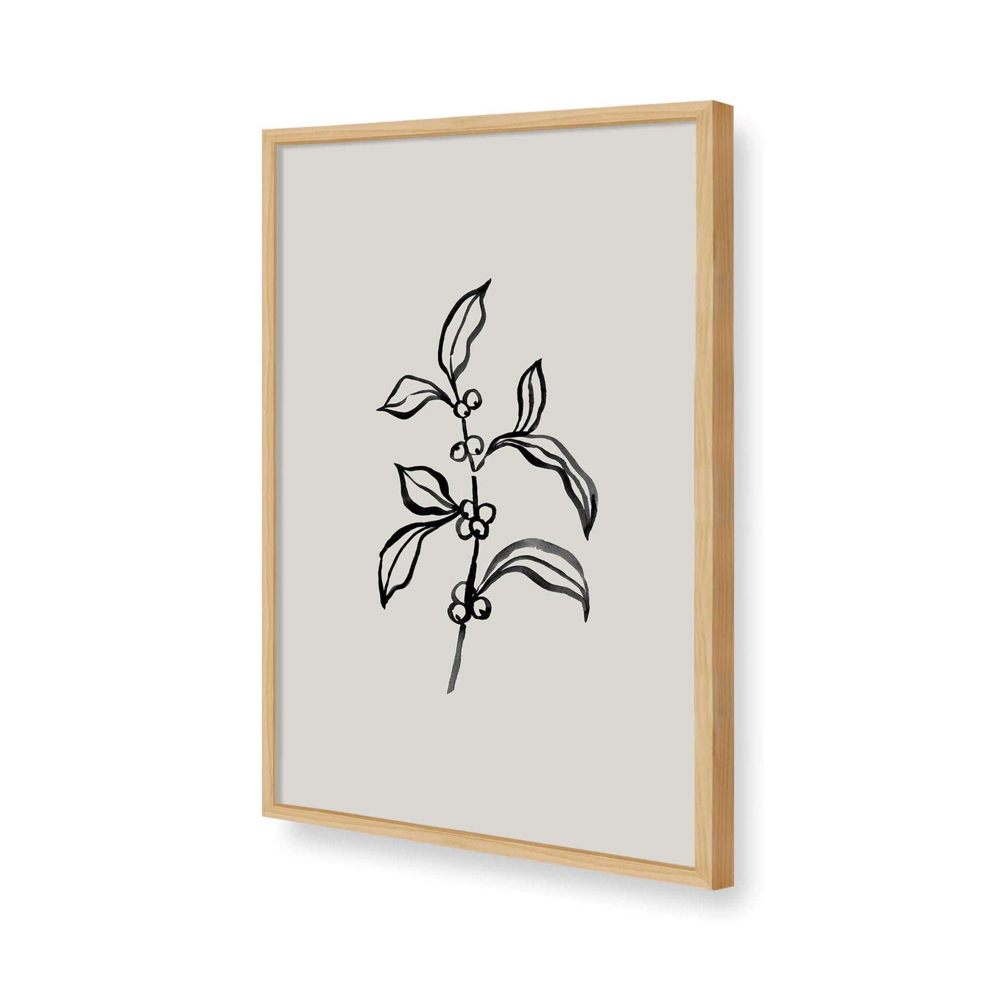 [Color:American Maple], Picture of art in a American Maple frame of the corner