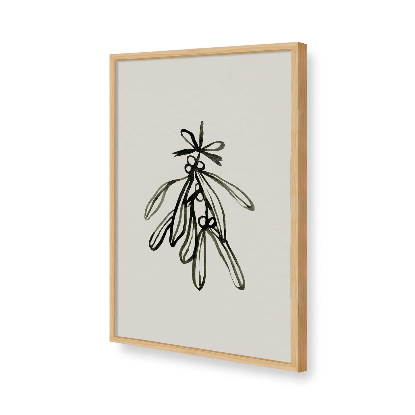 [Color:American Maple], Picture of art in a American Maple frame of the corner