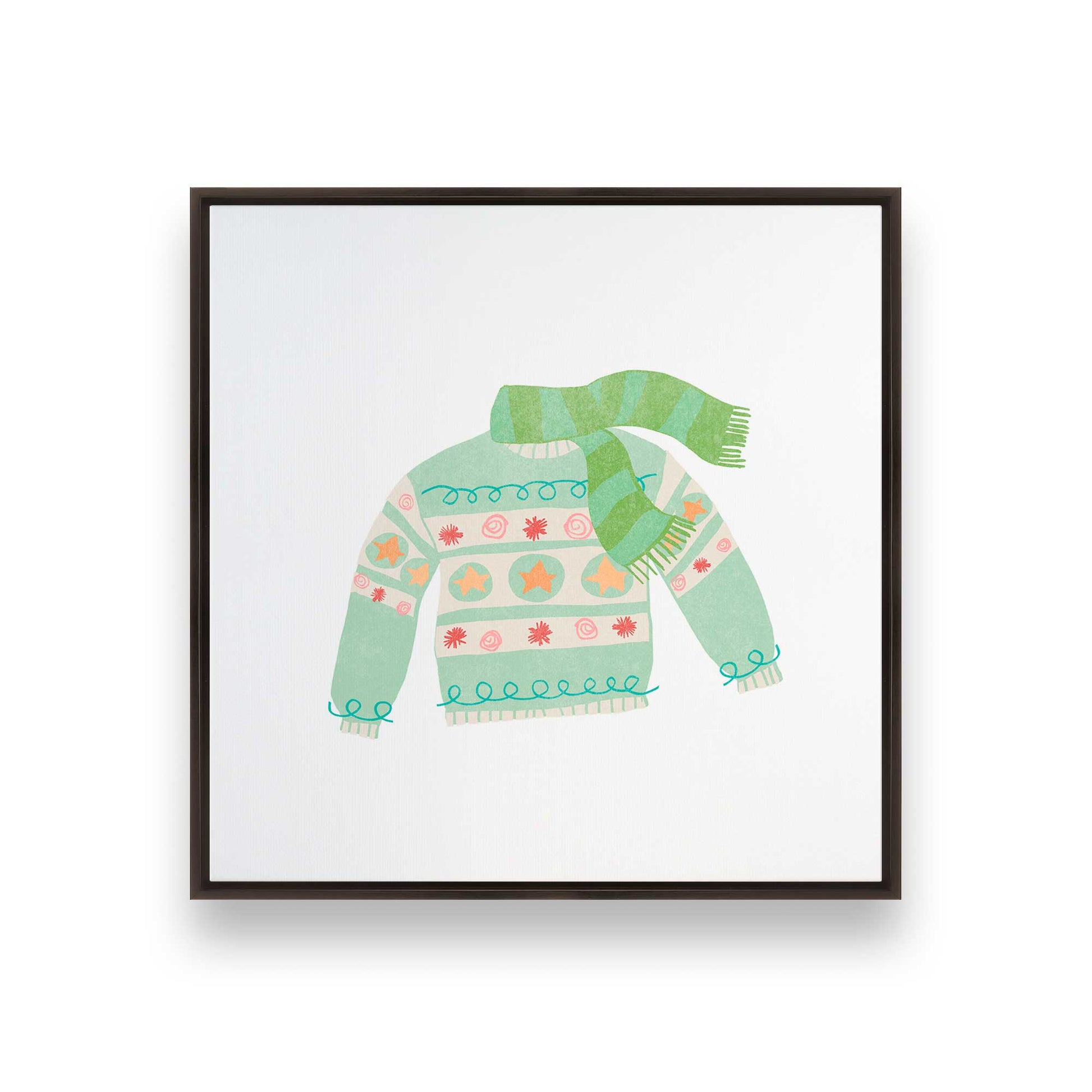 [Color:Espresso], Picture of art in an Espresso frame