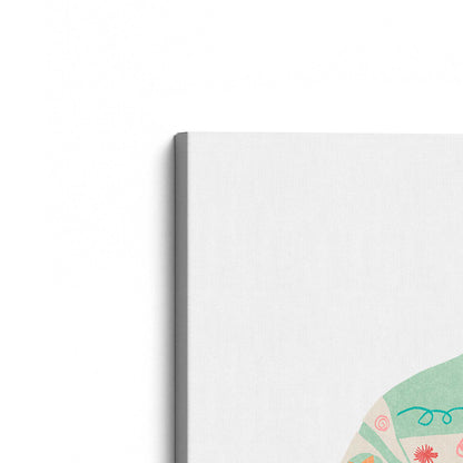 [Color:Stretched Canvas], Picture of the corner of the art