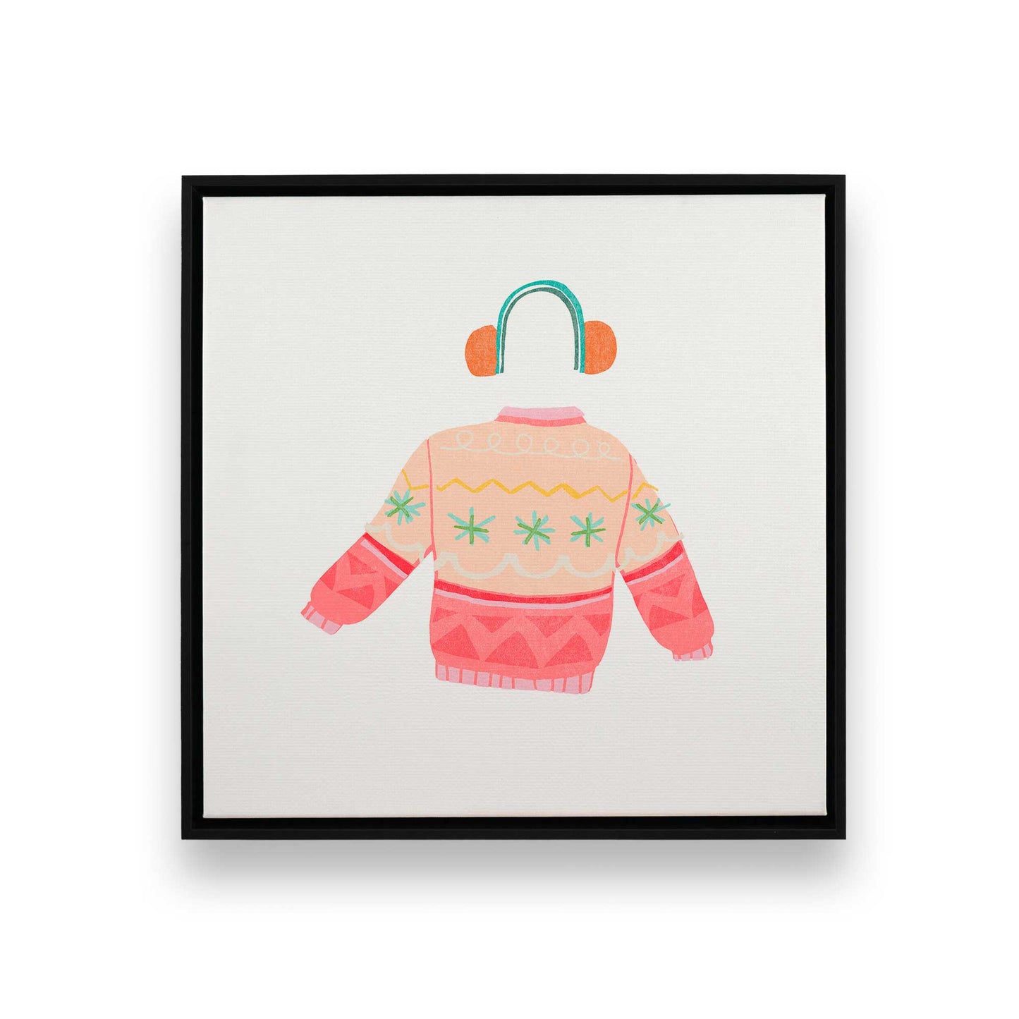 [Color:Satin Black], Picture of art in a Satin Black frame