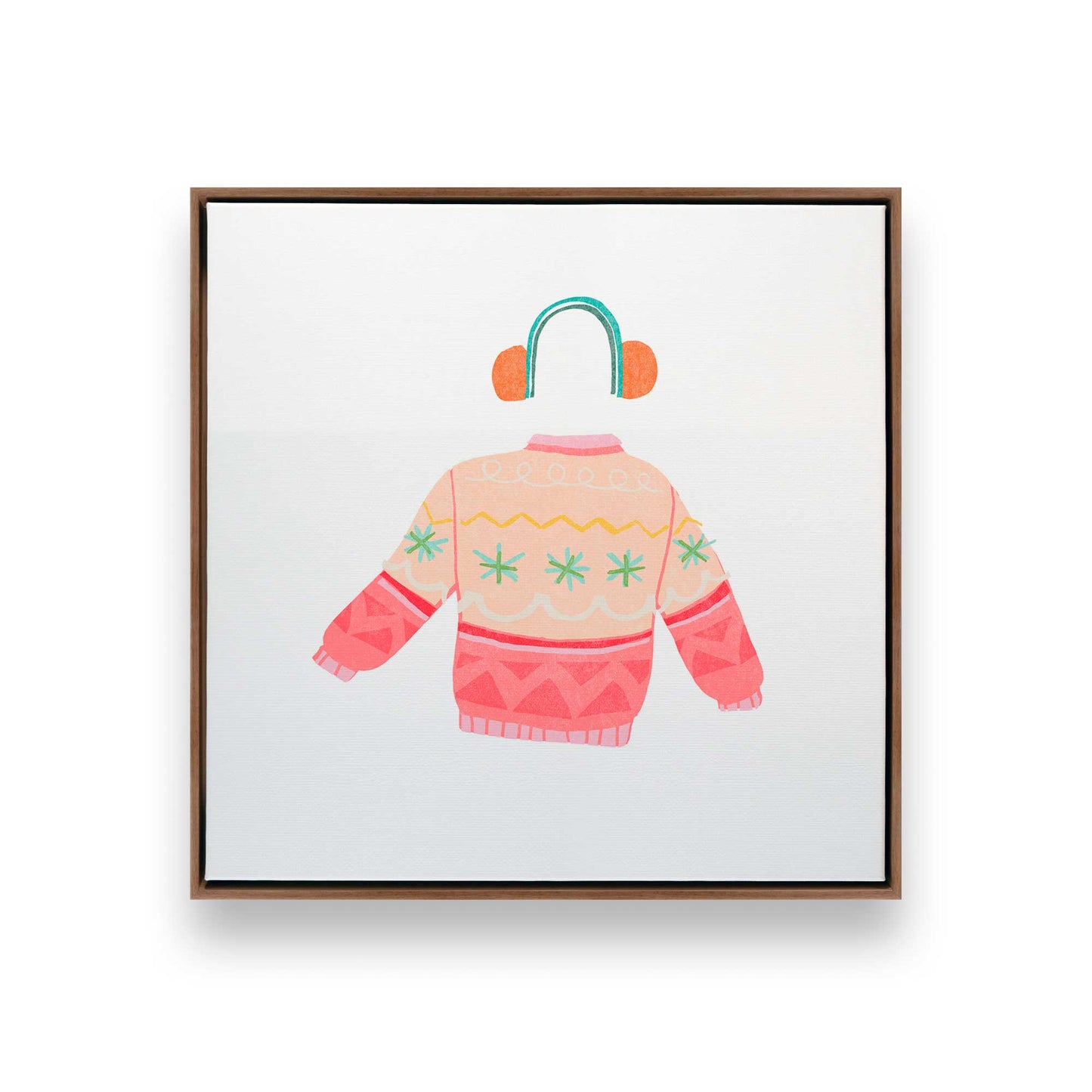 [Color:Walnut], Picture of art in a Walnut frame