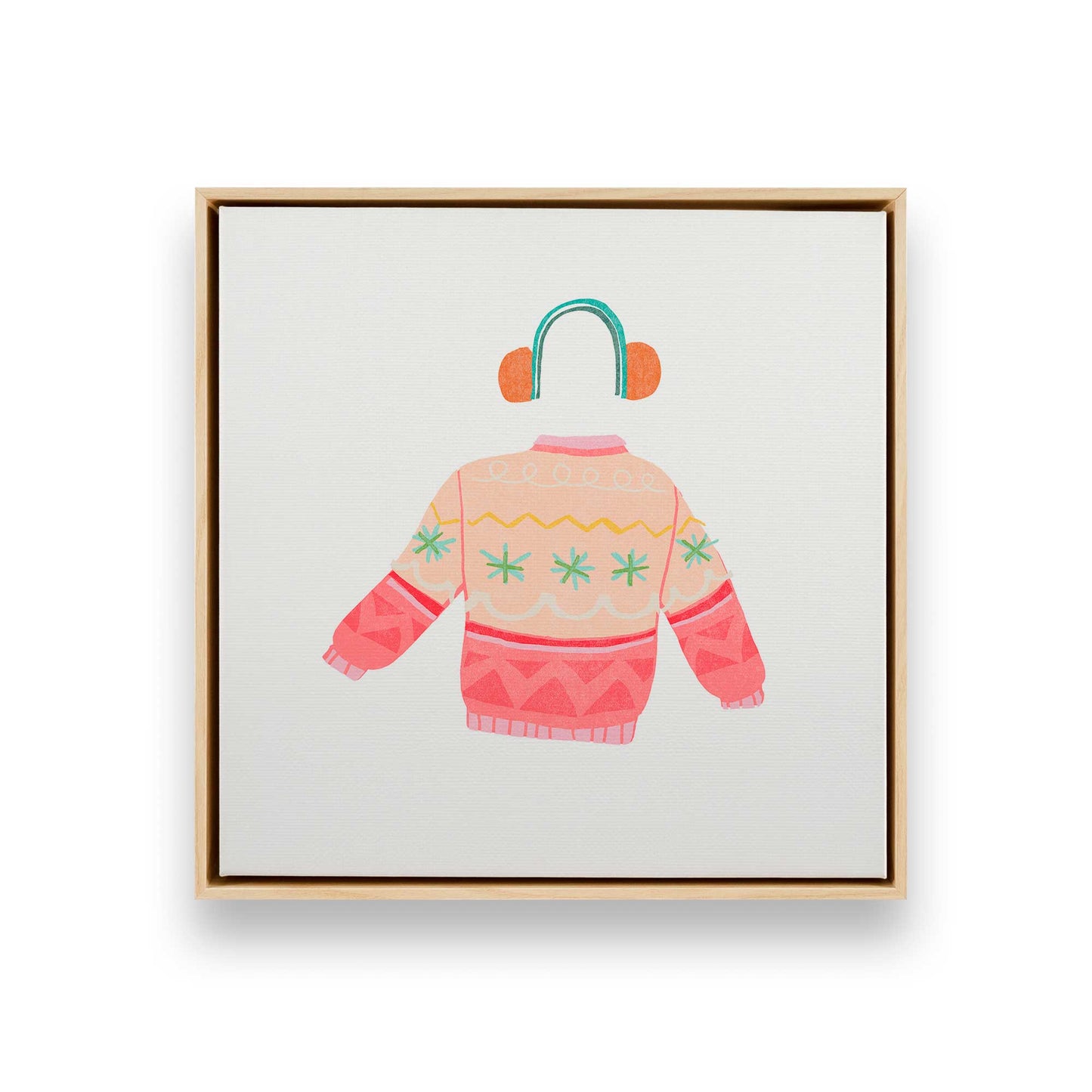 [Color:American Maple], Picture of art in a American Maple frame