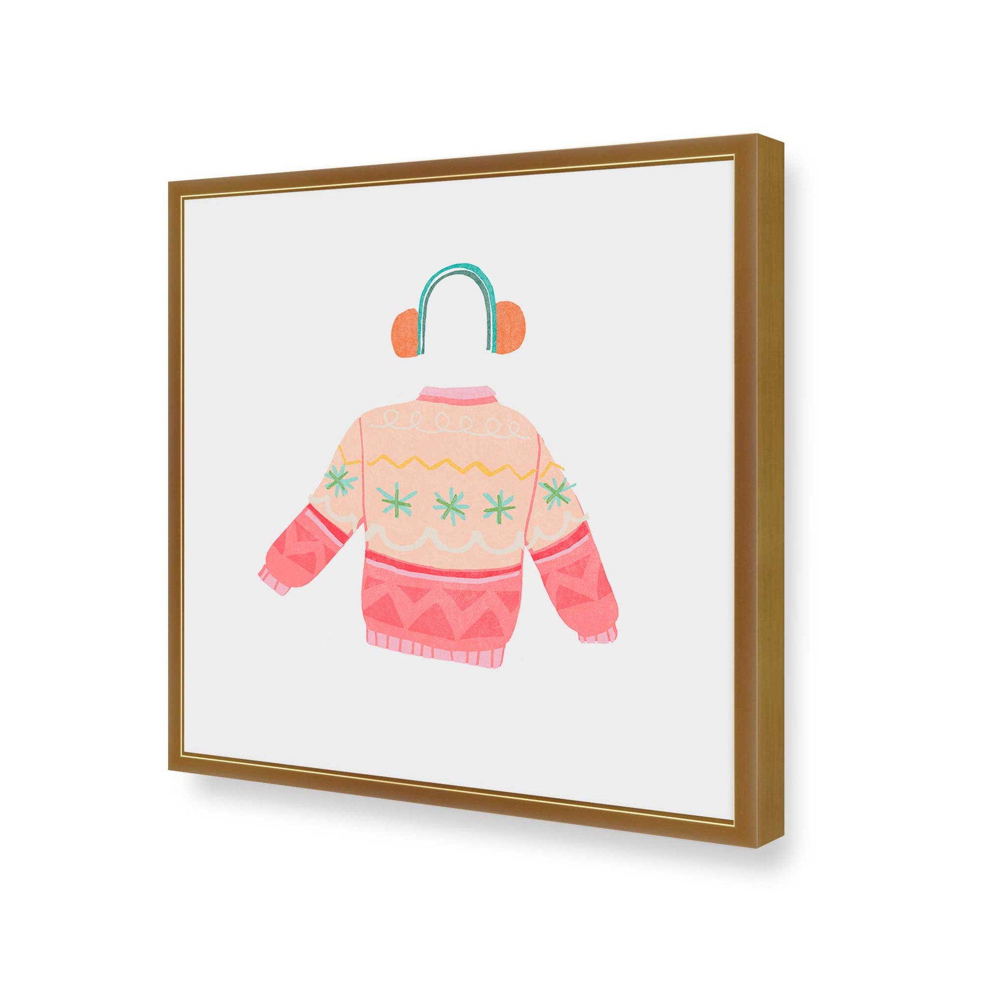 [Color:Polished Gold], Picture of art in a Polished Gold frame of the corner