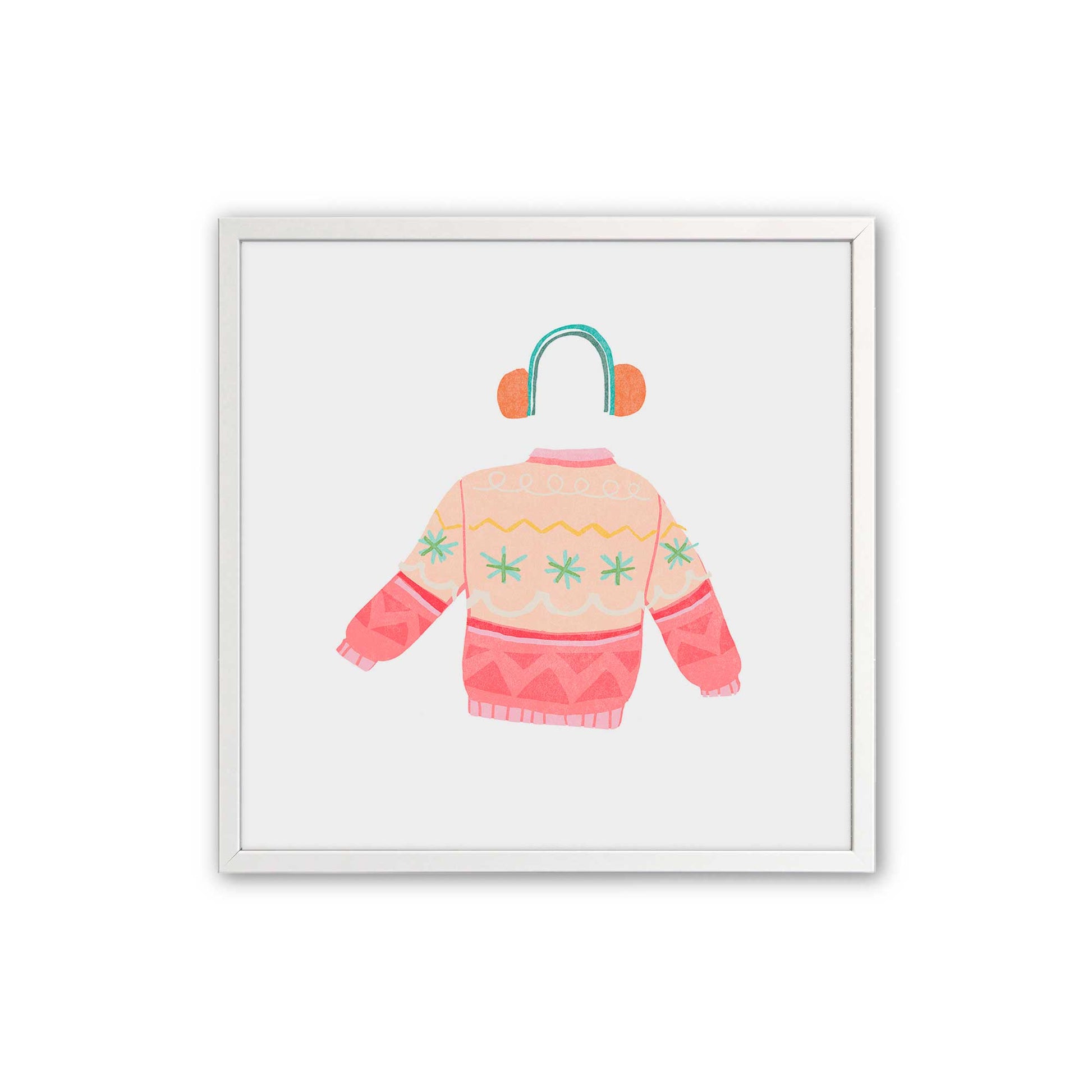 [Color:Opaque White], Picture of art in an Opaque White frame