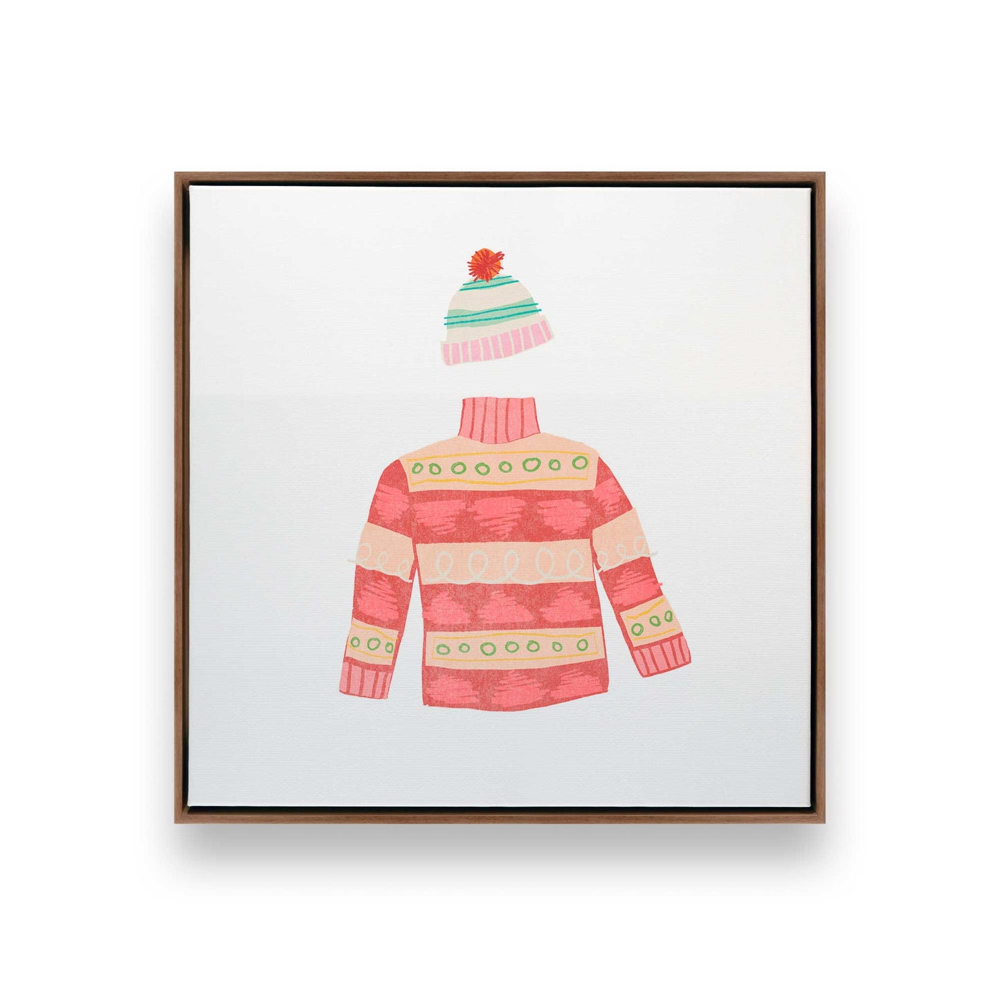 [Color:Walnut], Picture of art in a Walnut frame