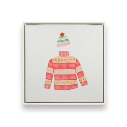 [Color:Opaque White], Picture of art in a White frame