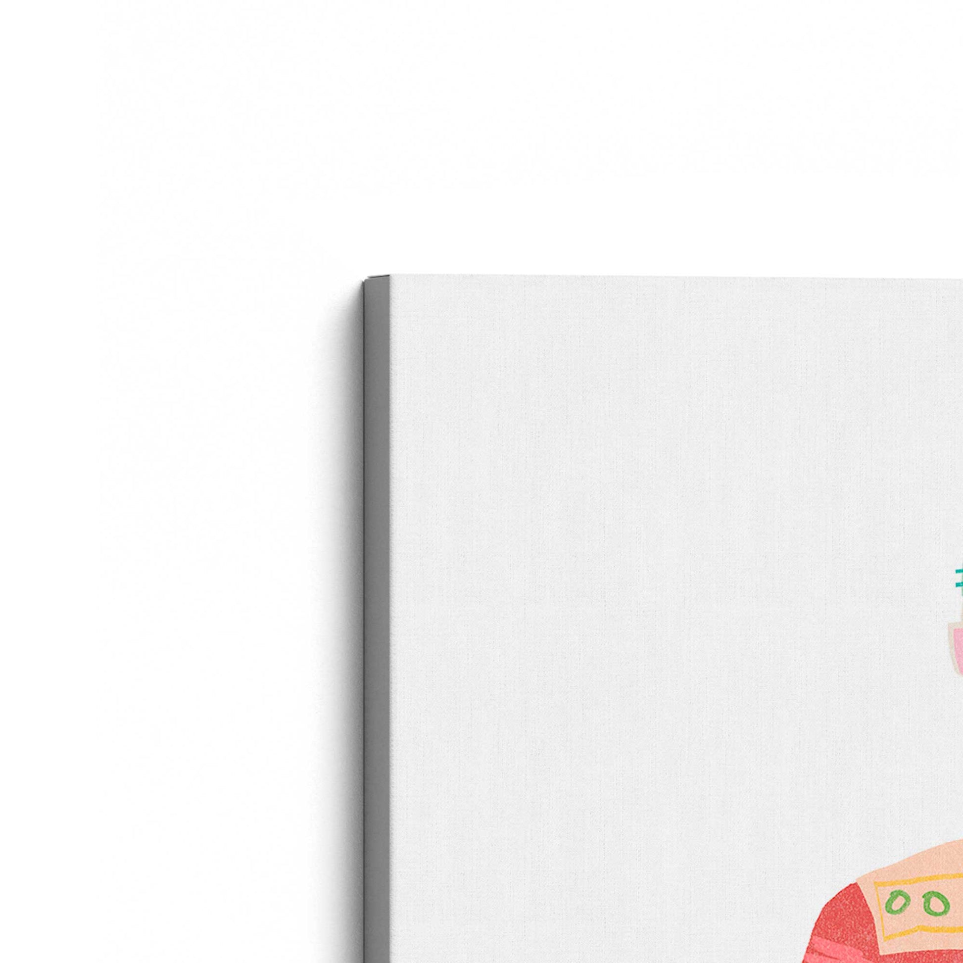 [Color:Stretched Canvas], Picture of the corner of the art