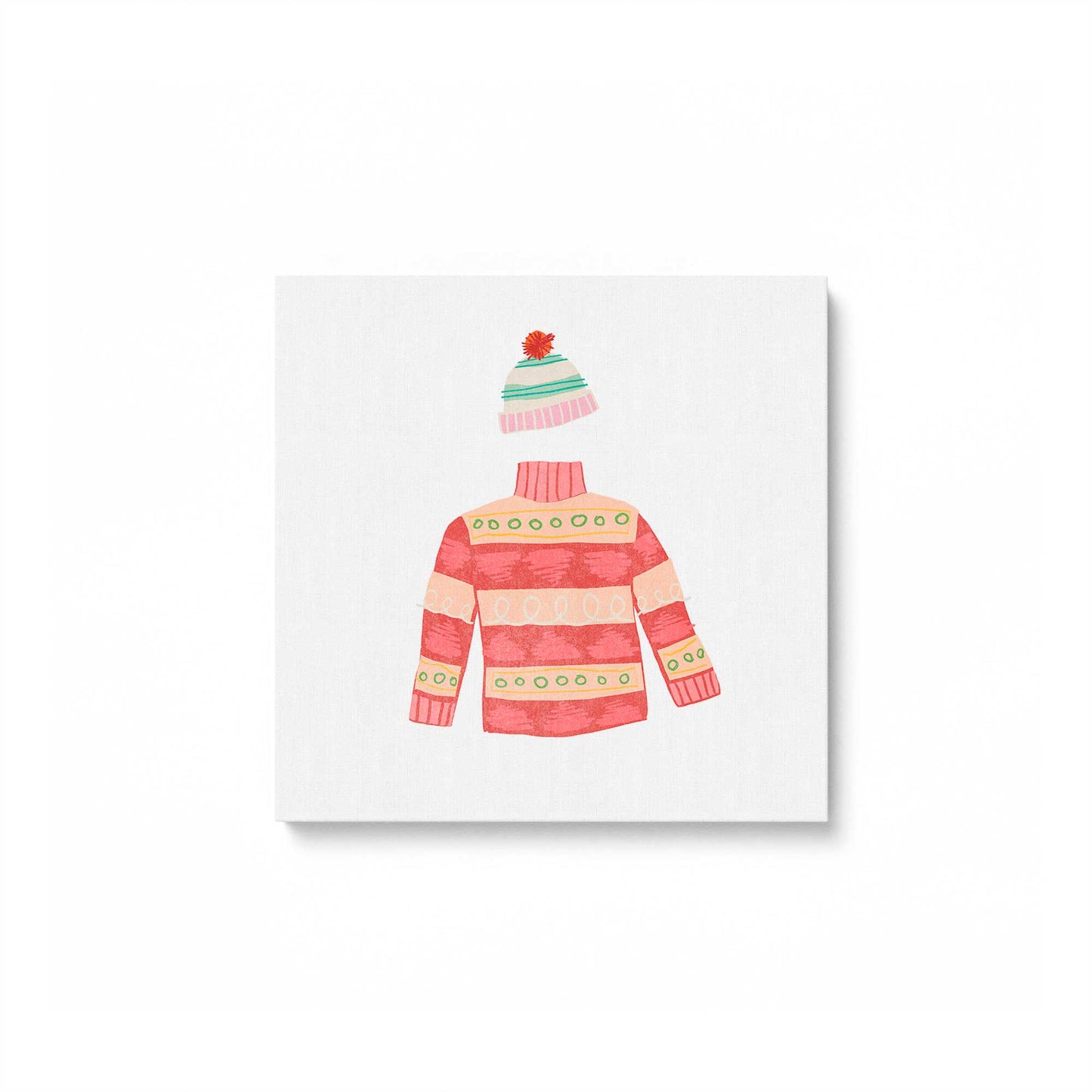 Cozy Knit Christmas, Set of 4 Canvas Prints