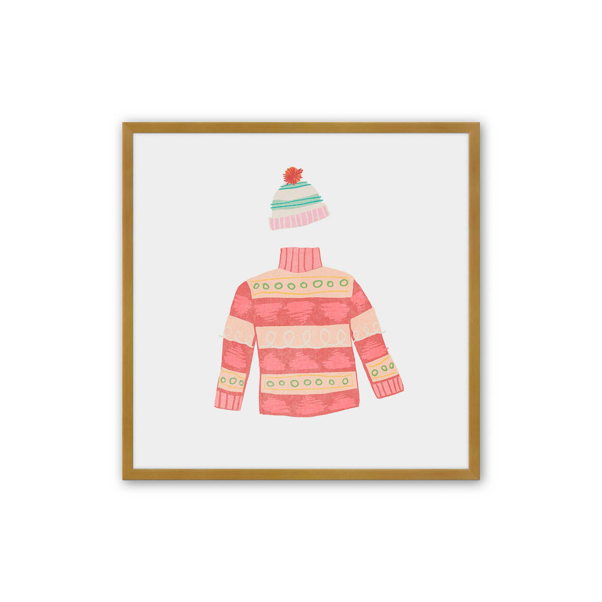 Cozy Knit Christmas, Set of 4 Paper Prints