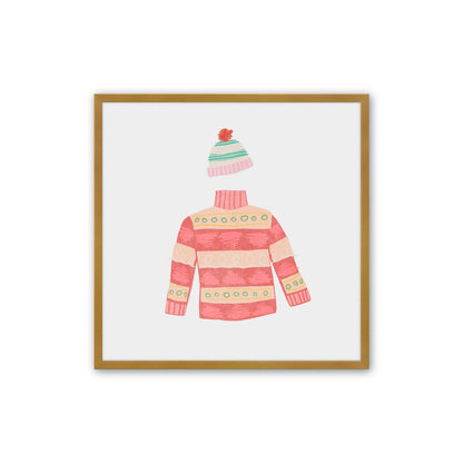Cozy Knit Christmas, Set of 4 Paper Prints