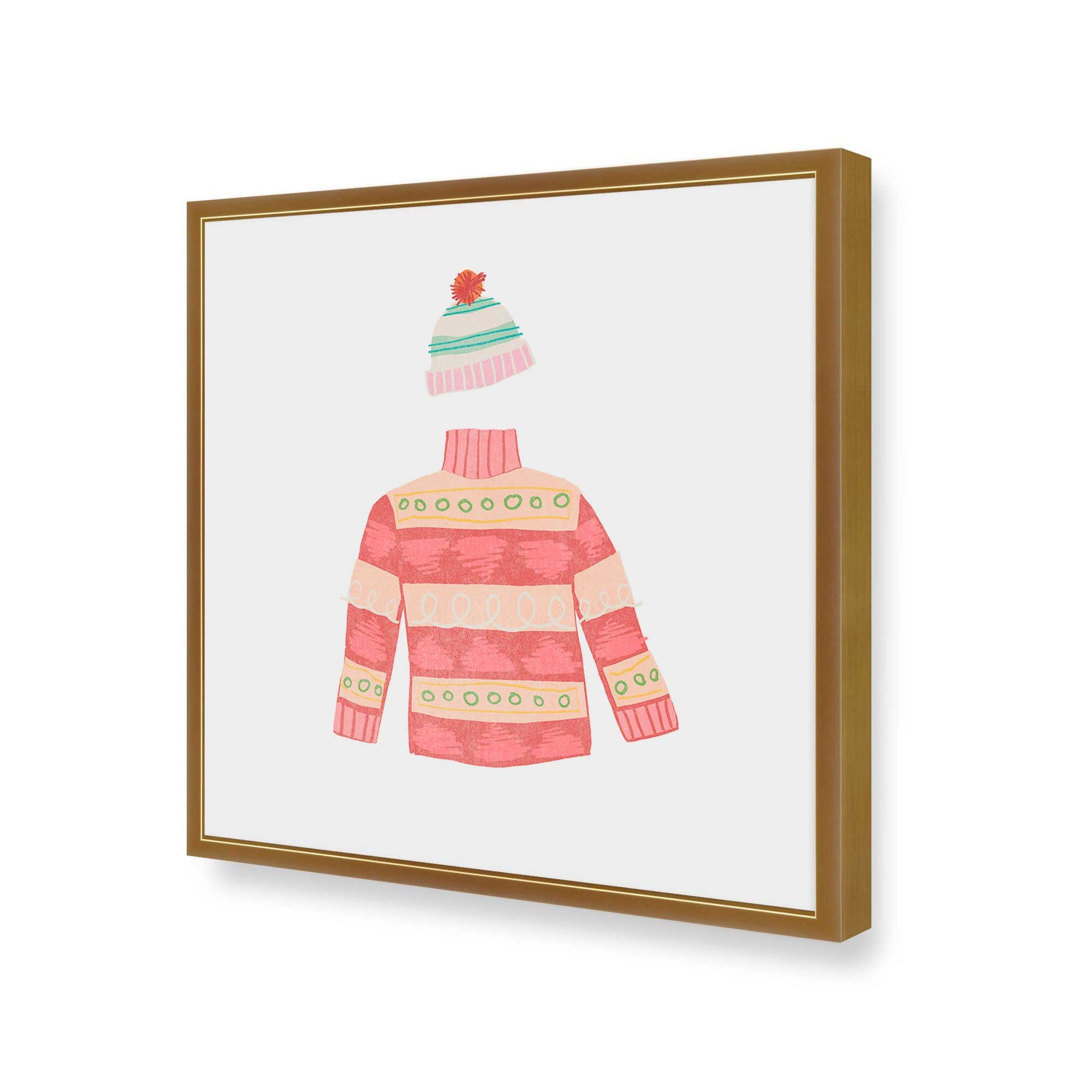 [Color:Polished Gold], Picture of art in a Polished Gold frame of the corner