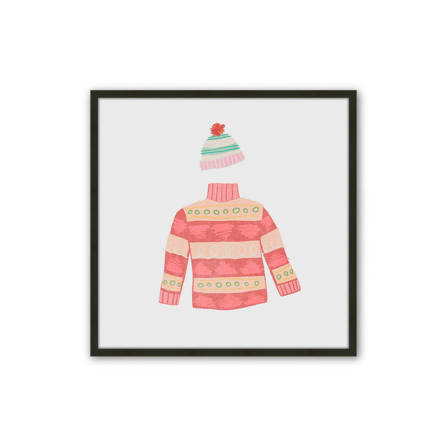 [Color:Satin Black], Picture of art in a Satin Black frame