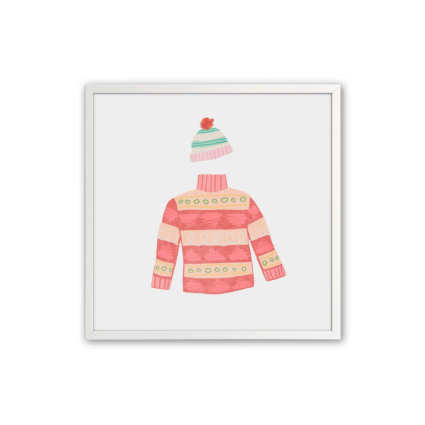 [Color:Opaque White], Picture of art in an Opaque White frame