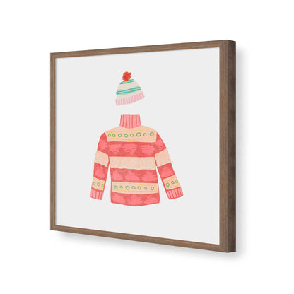 [Color:Walnut], Picture of art in a Walnut frame of the corner