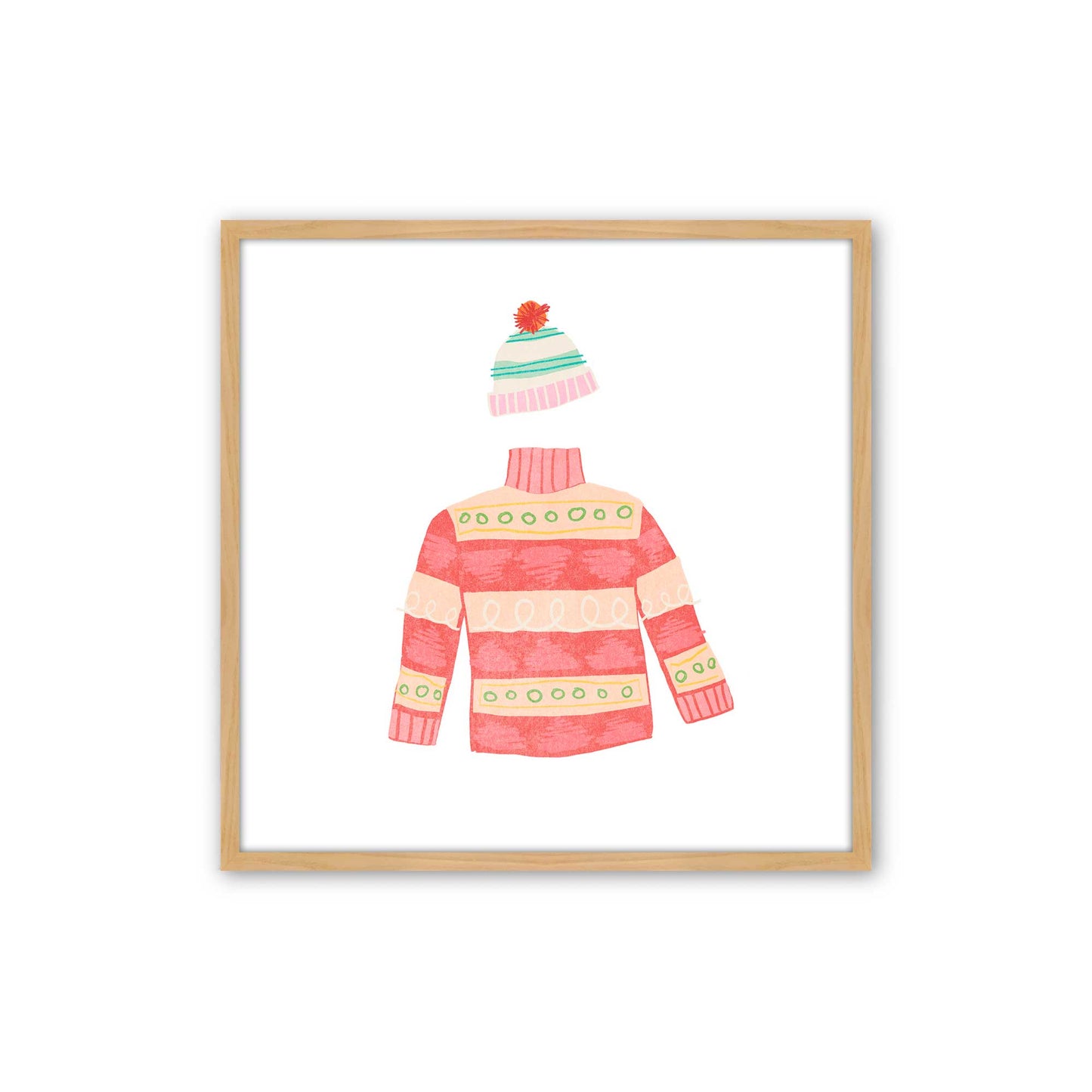 Cozy Knit Christmas, Set of 4 Paper Prints