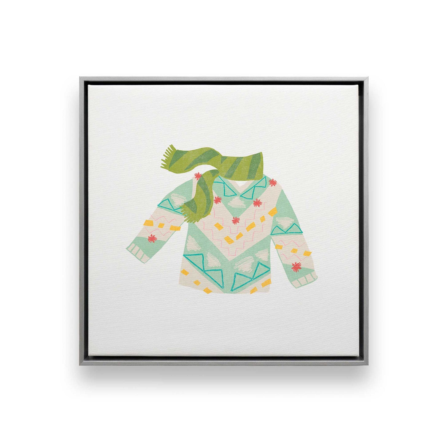 Cozy Knit Christmas, Set of 4 Canvas Prints