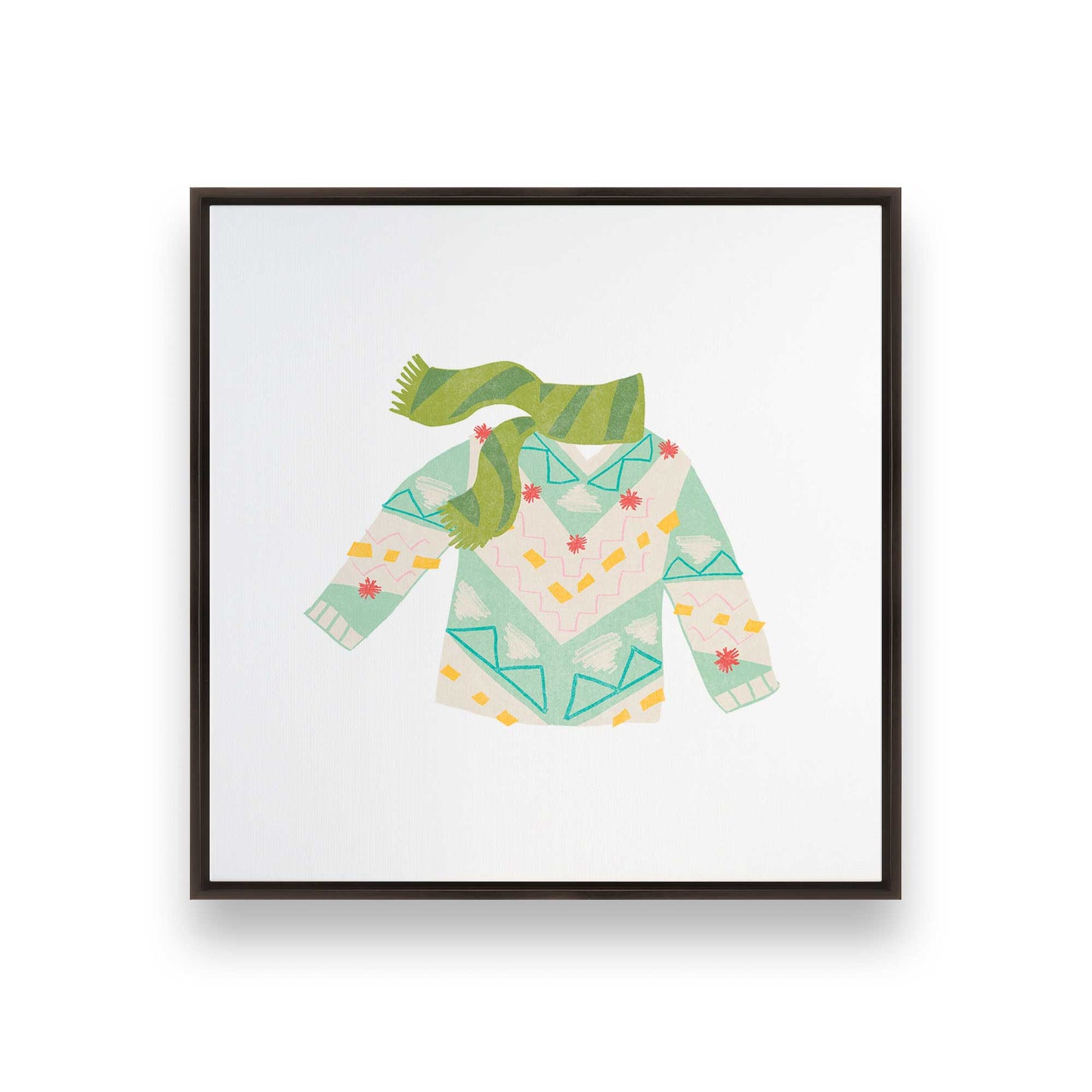 [Color:Espresso], Picture of art in a Espresso frame