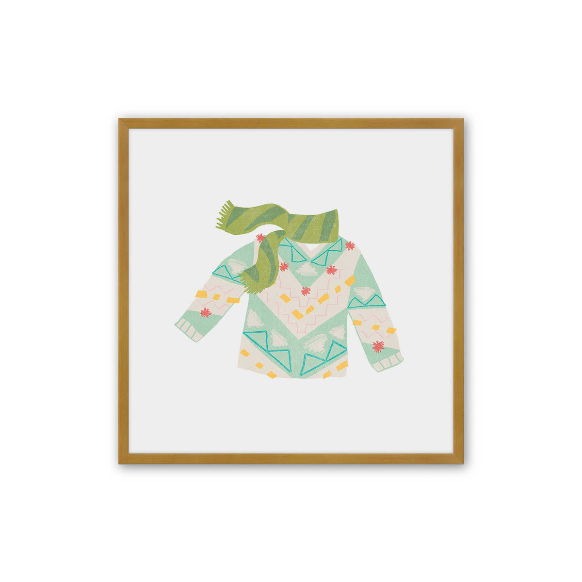 Cozy Knit Christmas, Set of 4 Paper Prints