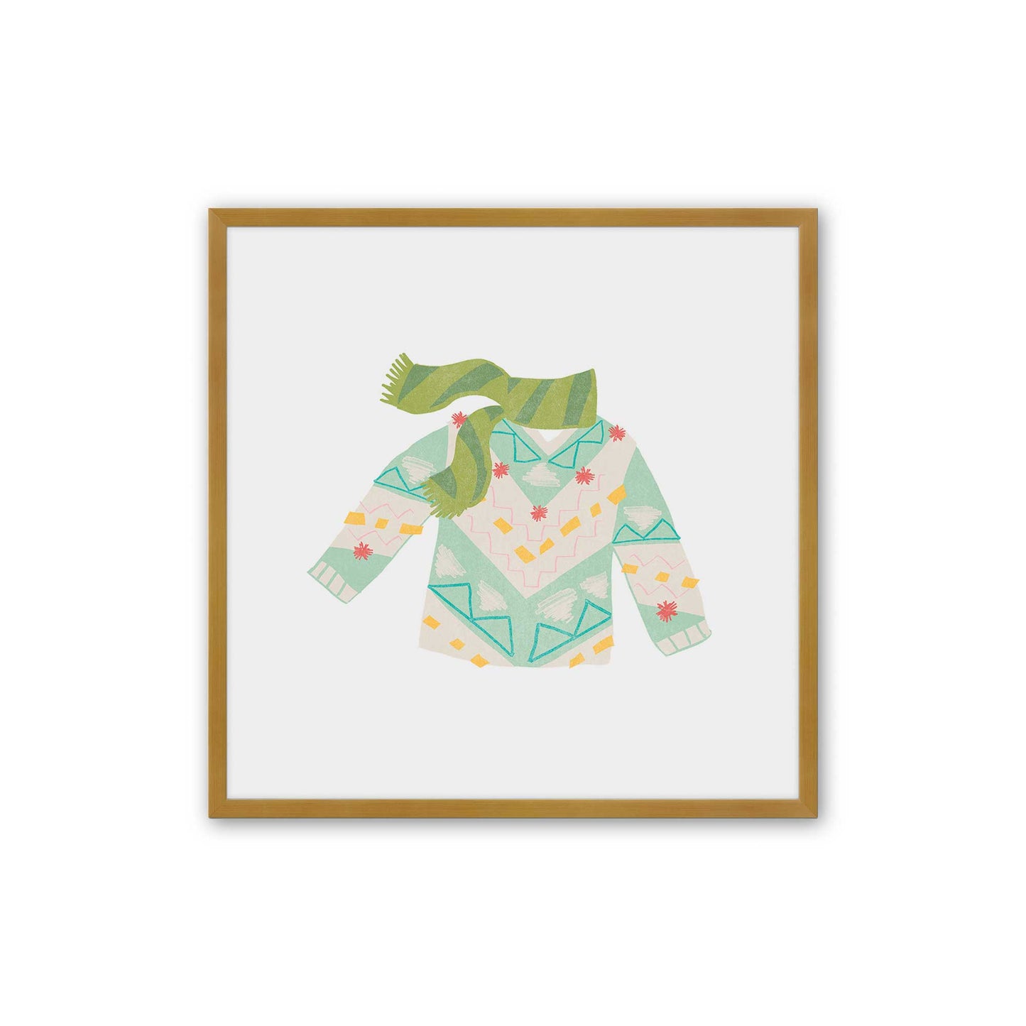 Cozy Knit Christmas, Set of 4 Paper Prints