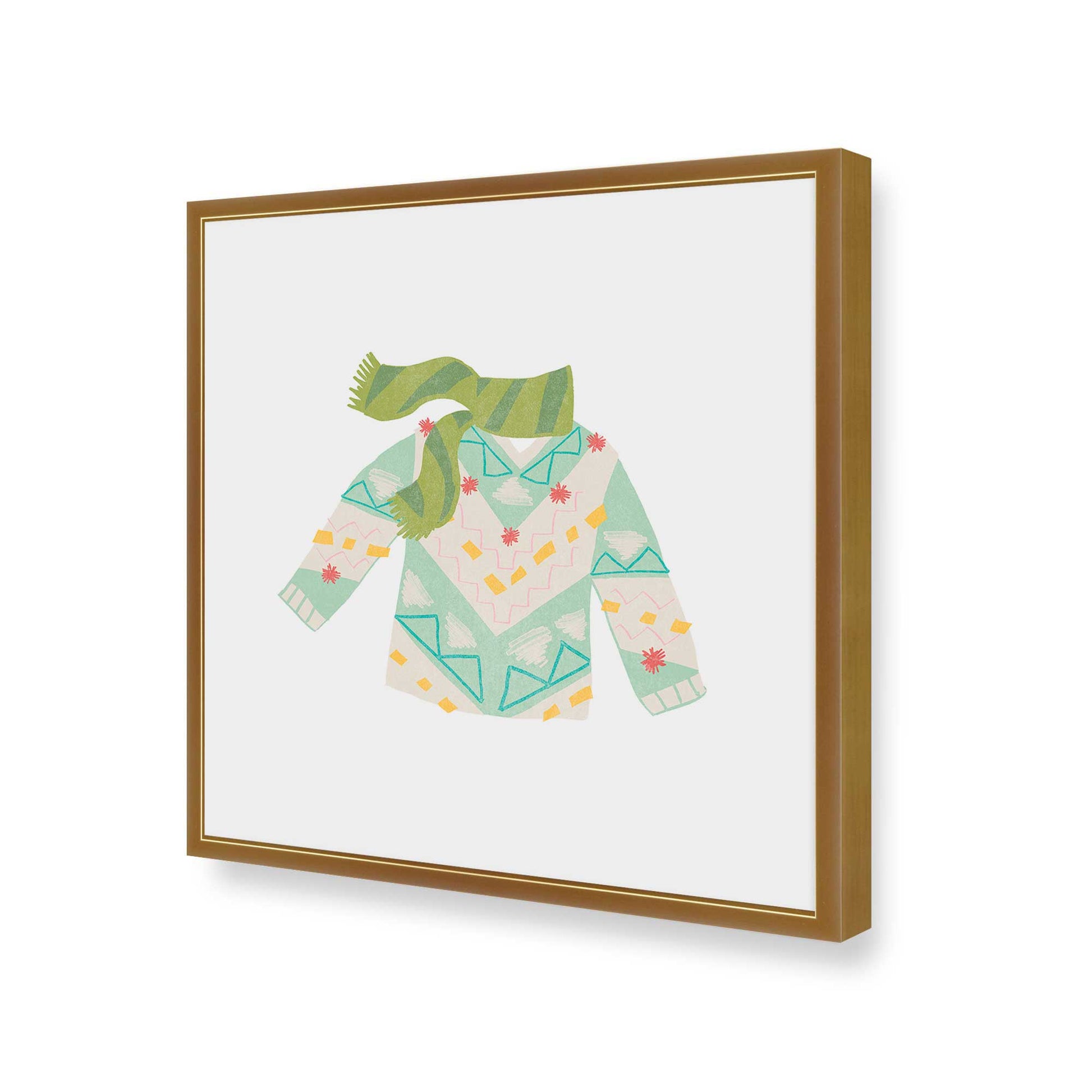 [Color:Polished Gold], Picture of art in a Polished Gold frame of the corner