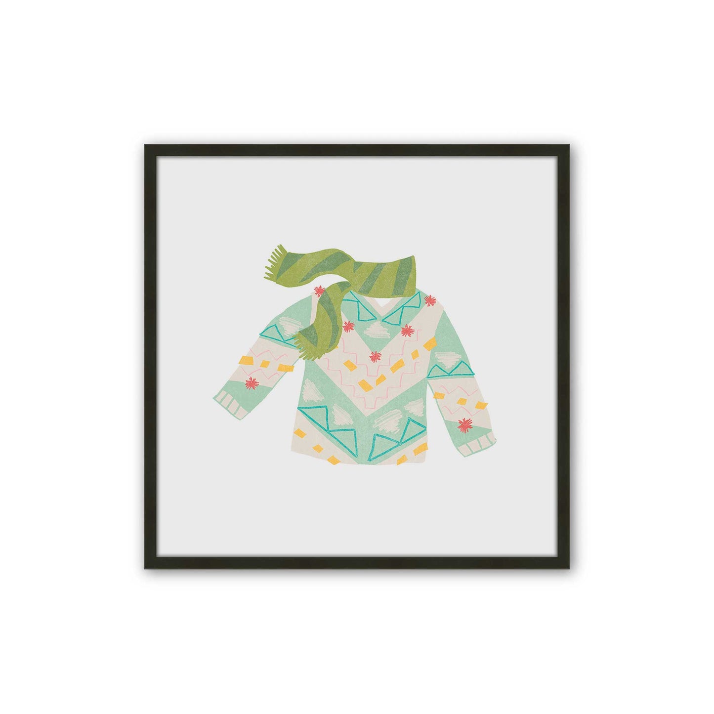 [Color:Satin Black], Picture of art in a Satin Black frame