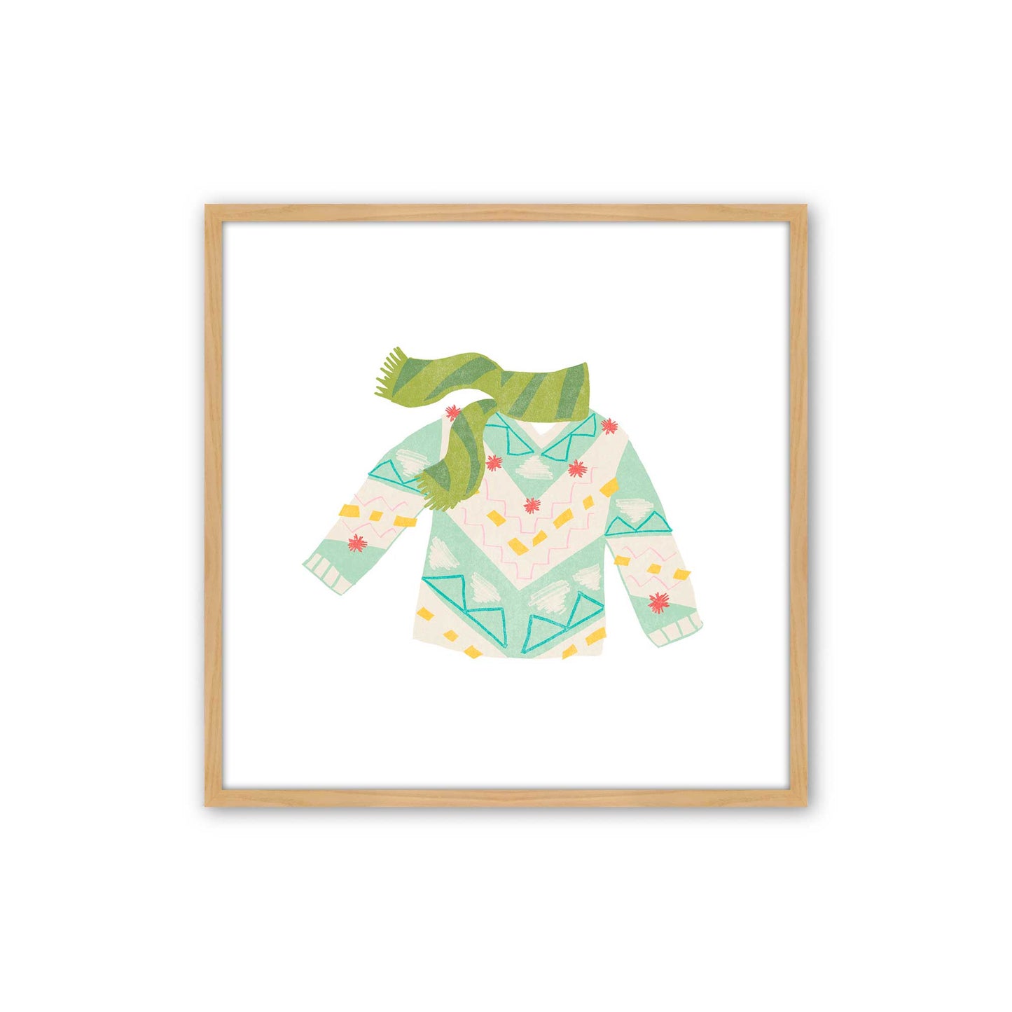 Cozy Knit Christmas, Set of 4 Paper Prints