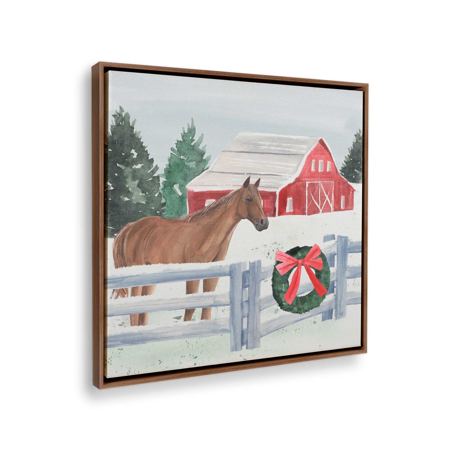 [Color:Walnut], Picture of the corner of the art