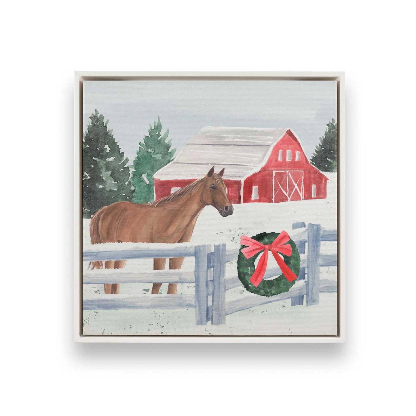 [Color:Opaque White], Picture of art in a White frame