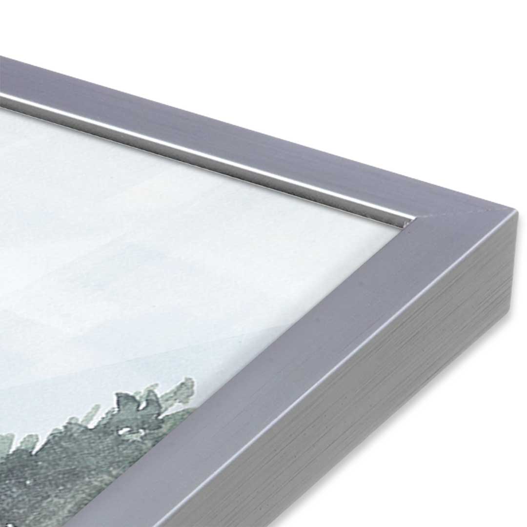 [Color:Polished Chrome], Picture of art in a Polished Chrome frame at an angle