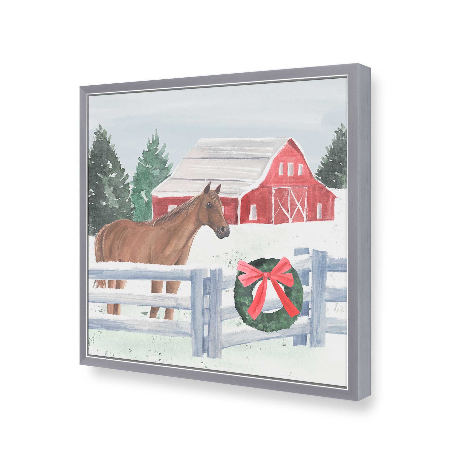 [Color:Polished Chrome], Picture of art in a Polished Chrome frame of the corner