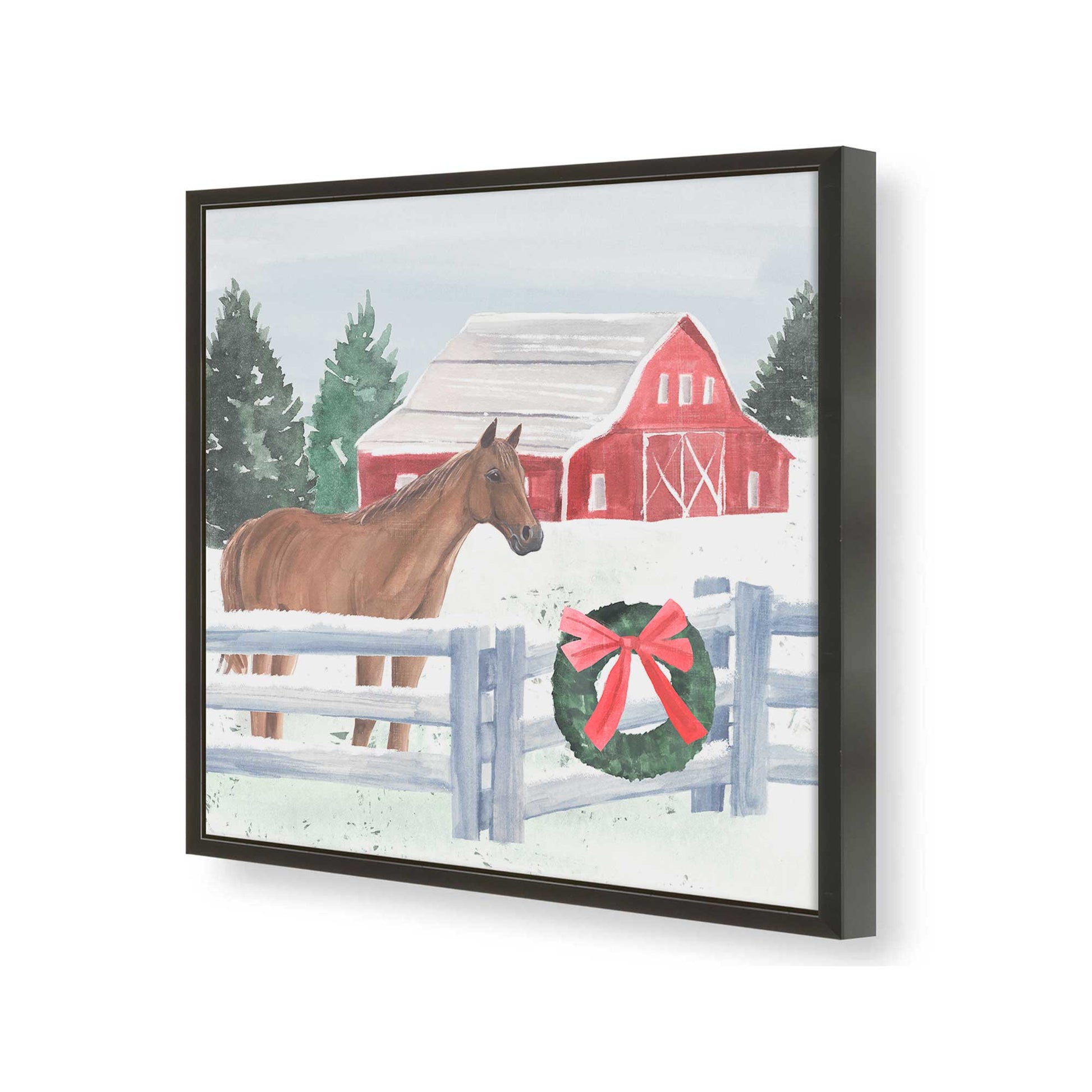 [Color:Satin Black], Picture of art in a Satin Black frame of the corner