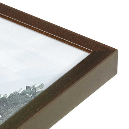 [Color:Espresso], Picture of art in a Espresso frame at an angle