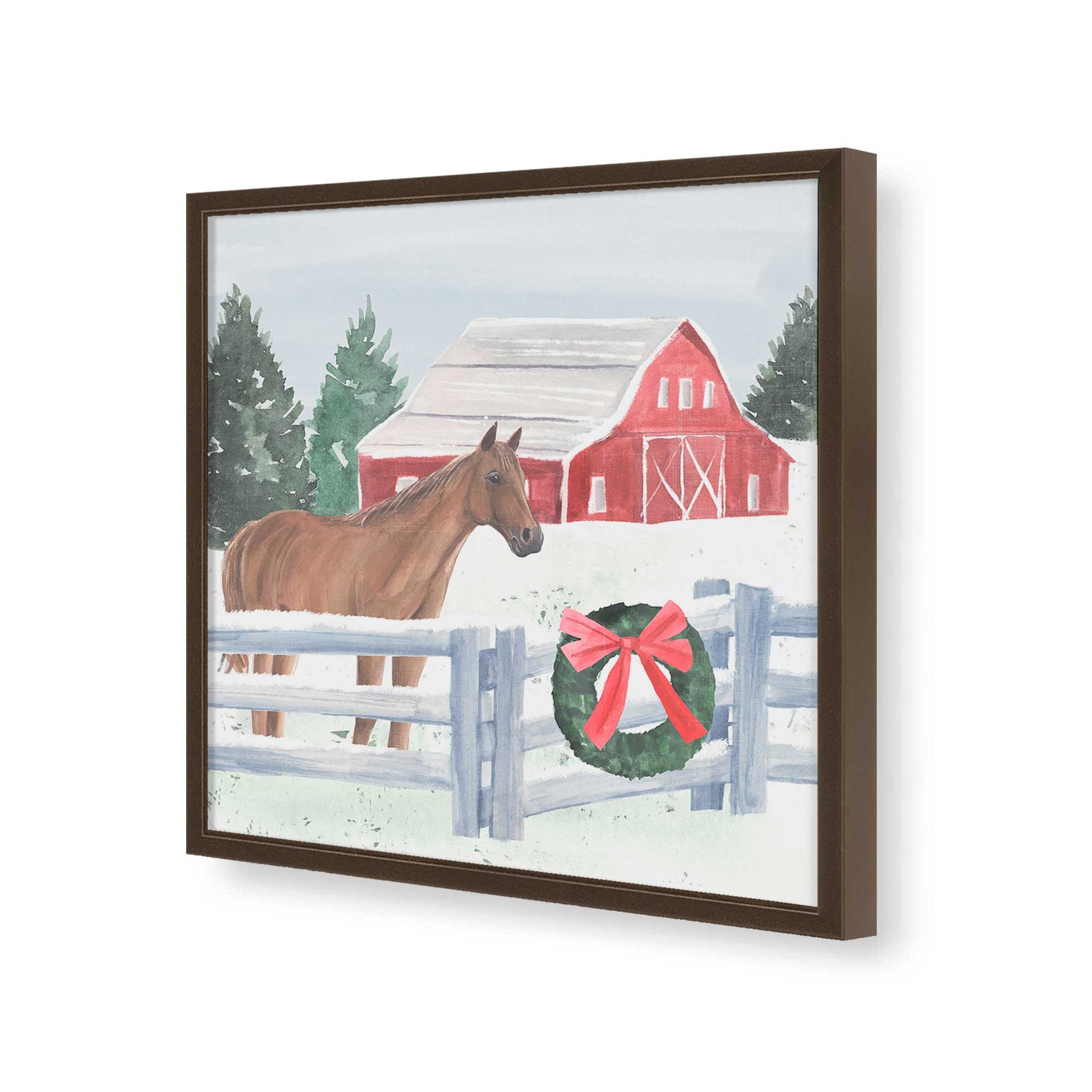 [Color:Espresso], Picture of art in a Espresso frame of the corner