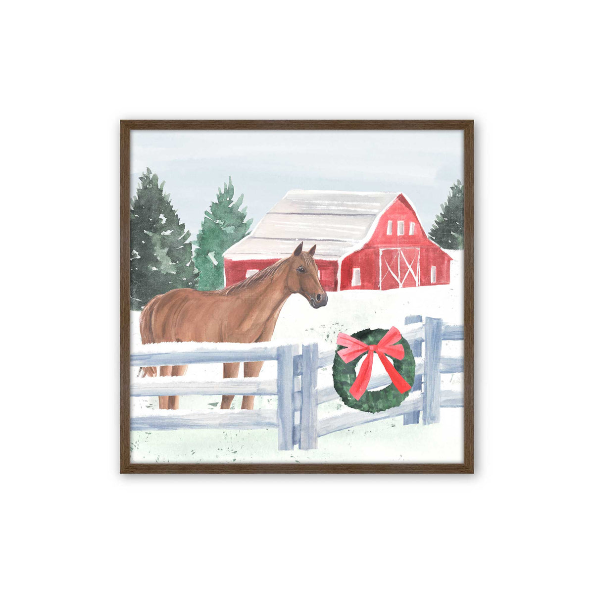 [Color:Walnut], Picture of art in a Walnut frame
