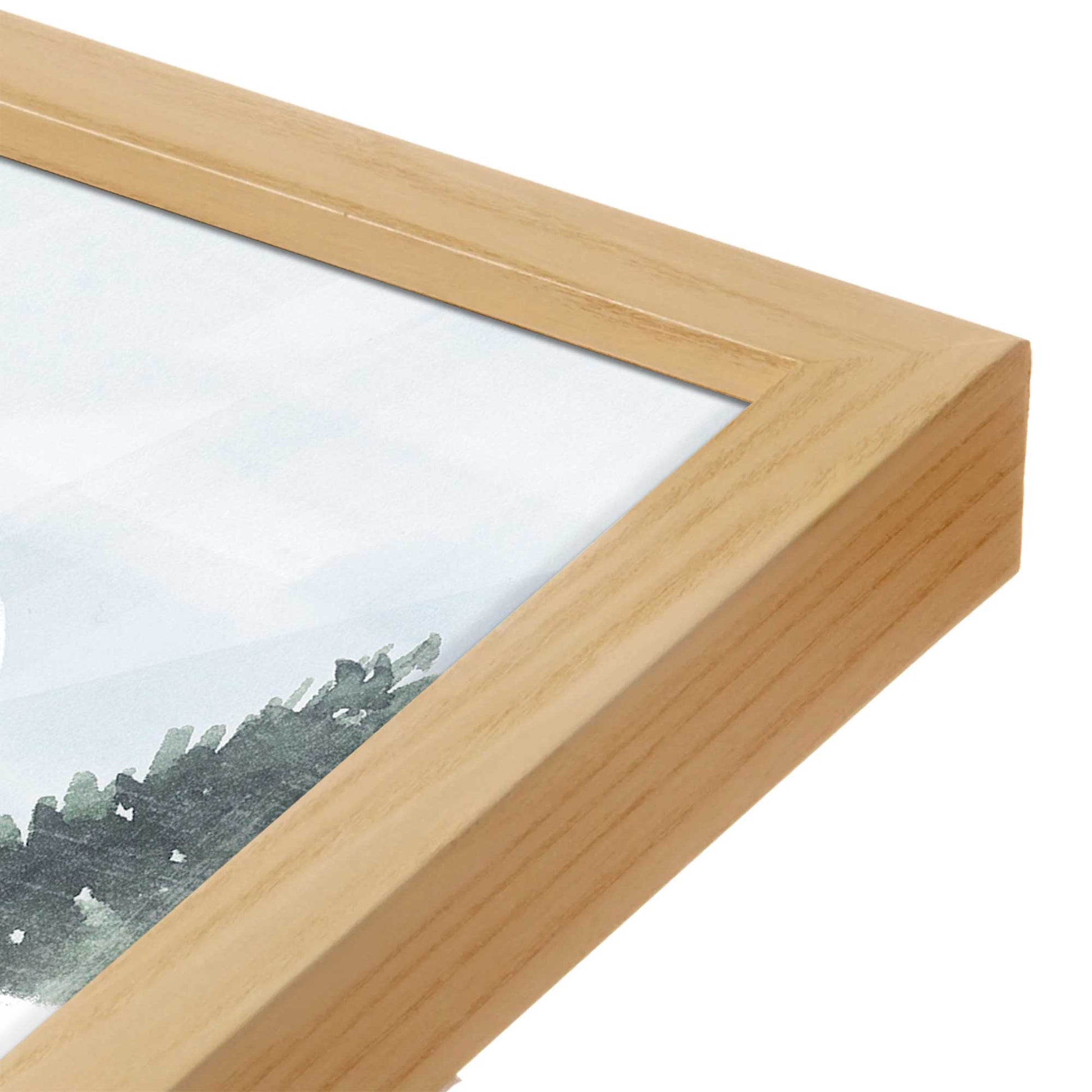 [Color:Espresso], Picture of art in a Espresso frame at an angle