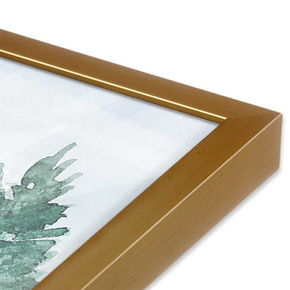[Color:Polished Gold], Picture of art in a Polished Gold frame at an angle