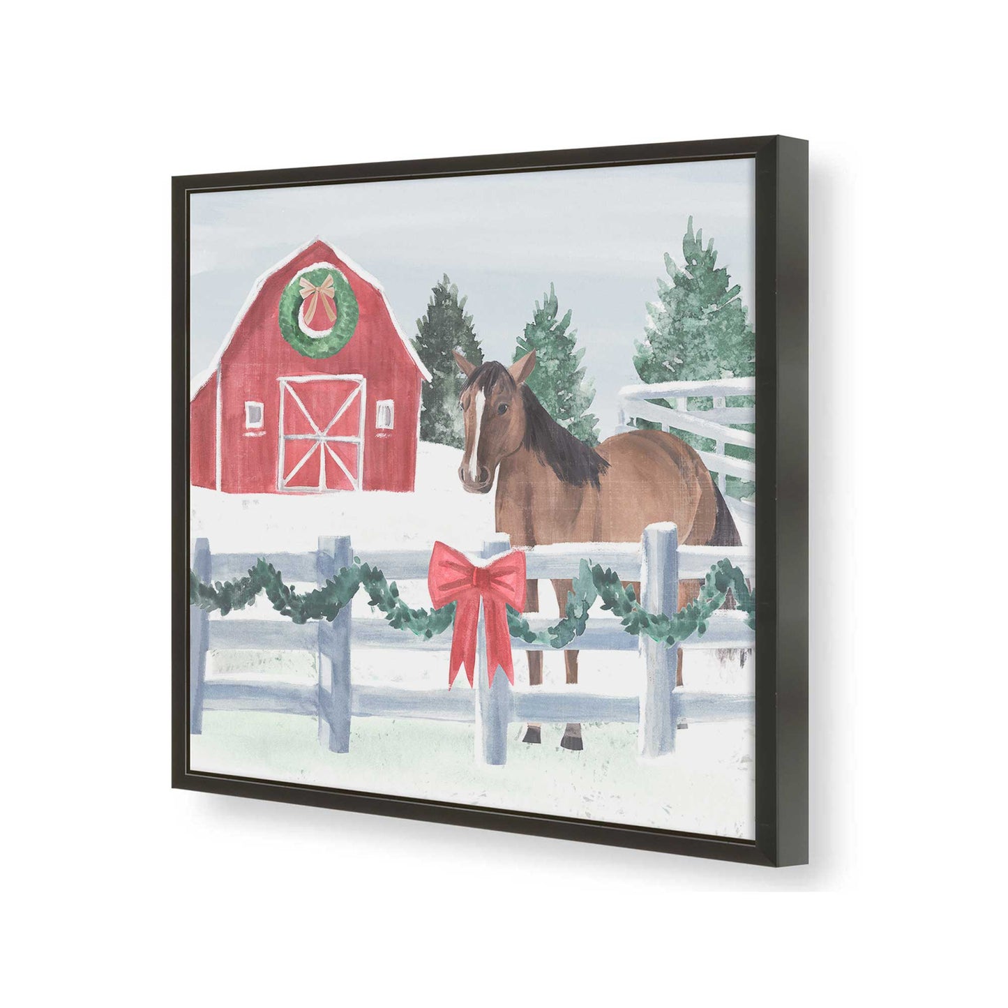 [Color:Satin Black], Picture of art in a Satin Black frame of the corner