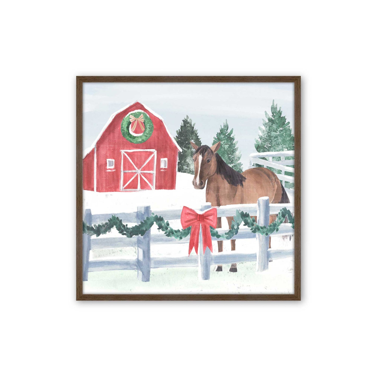 [Color:Walnut], Picture of art in a Walnut frame