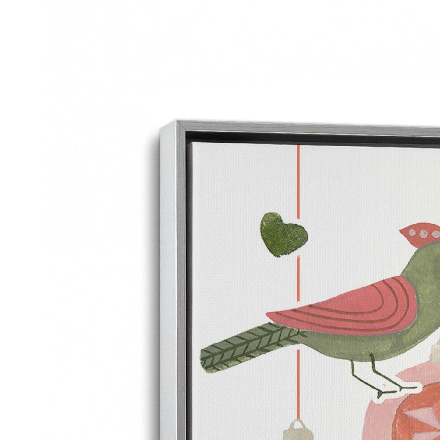 [Color:Polished Chrome], Picture of art in a Polished Chrome frame at an angle