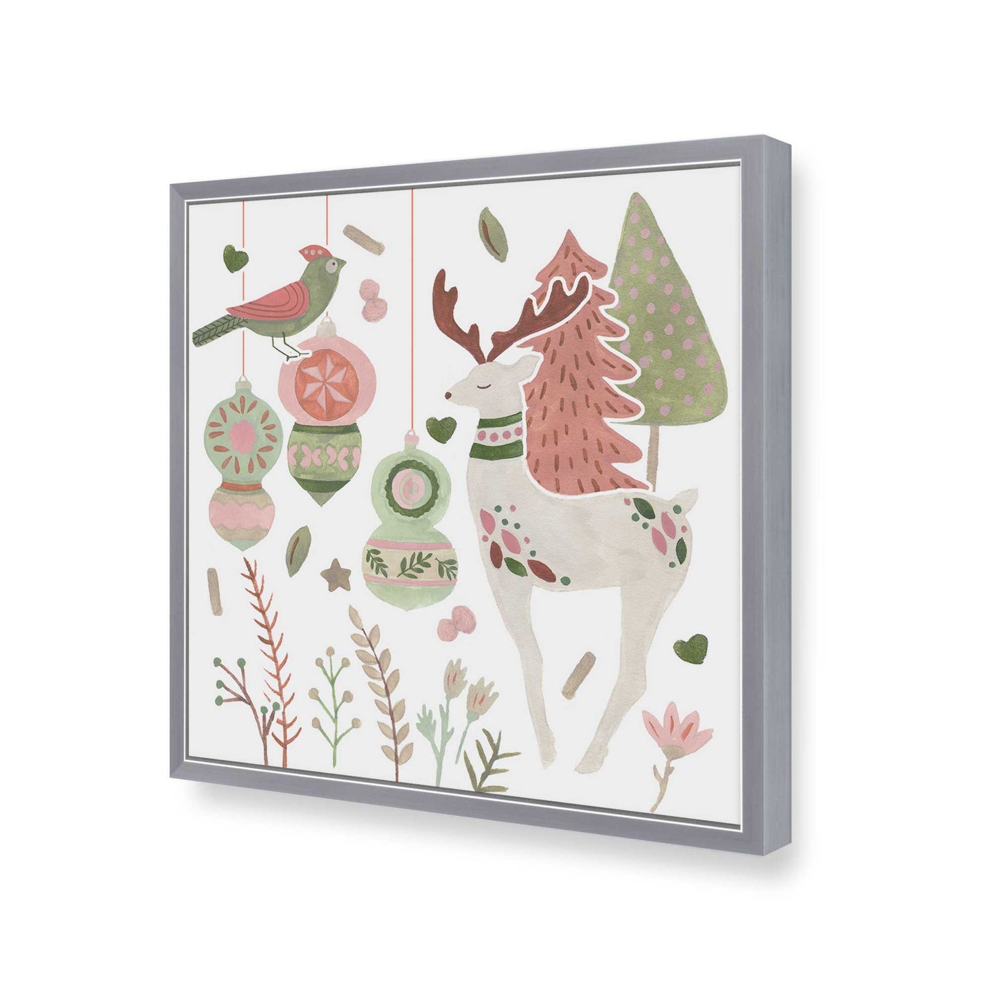 [Color:Polished Chrome], Picture of art in a Polished Chrome frame of the corner