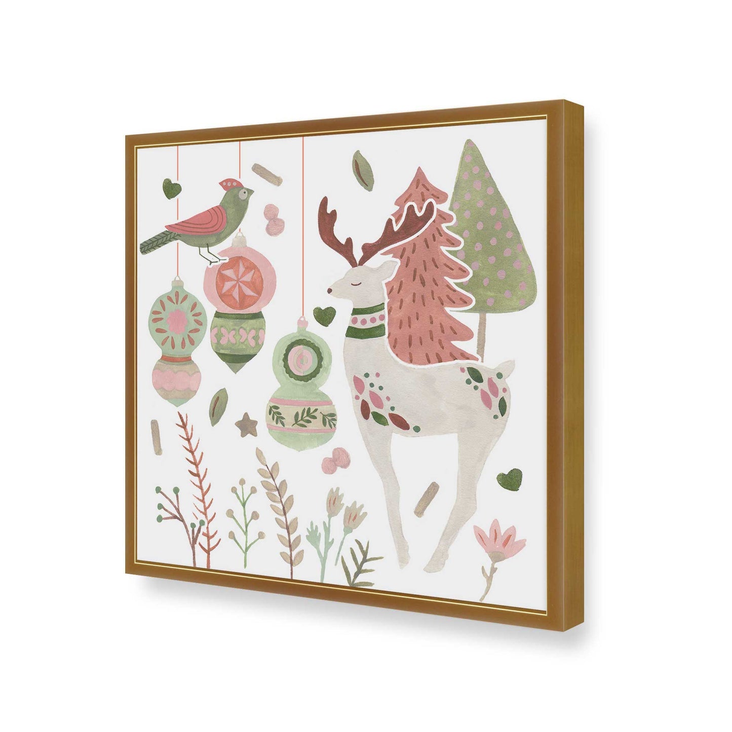 [Color:Polished Gold], Picture of art in a Polished Gold frame of the corner