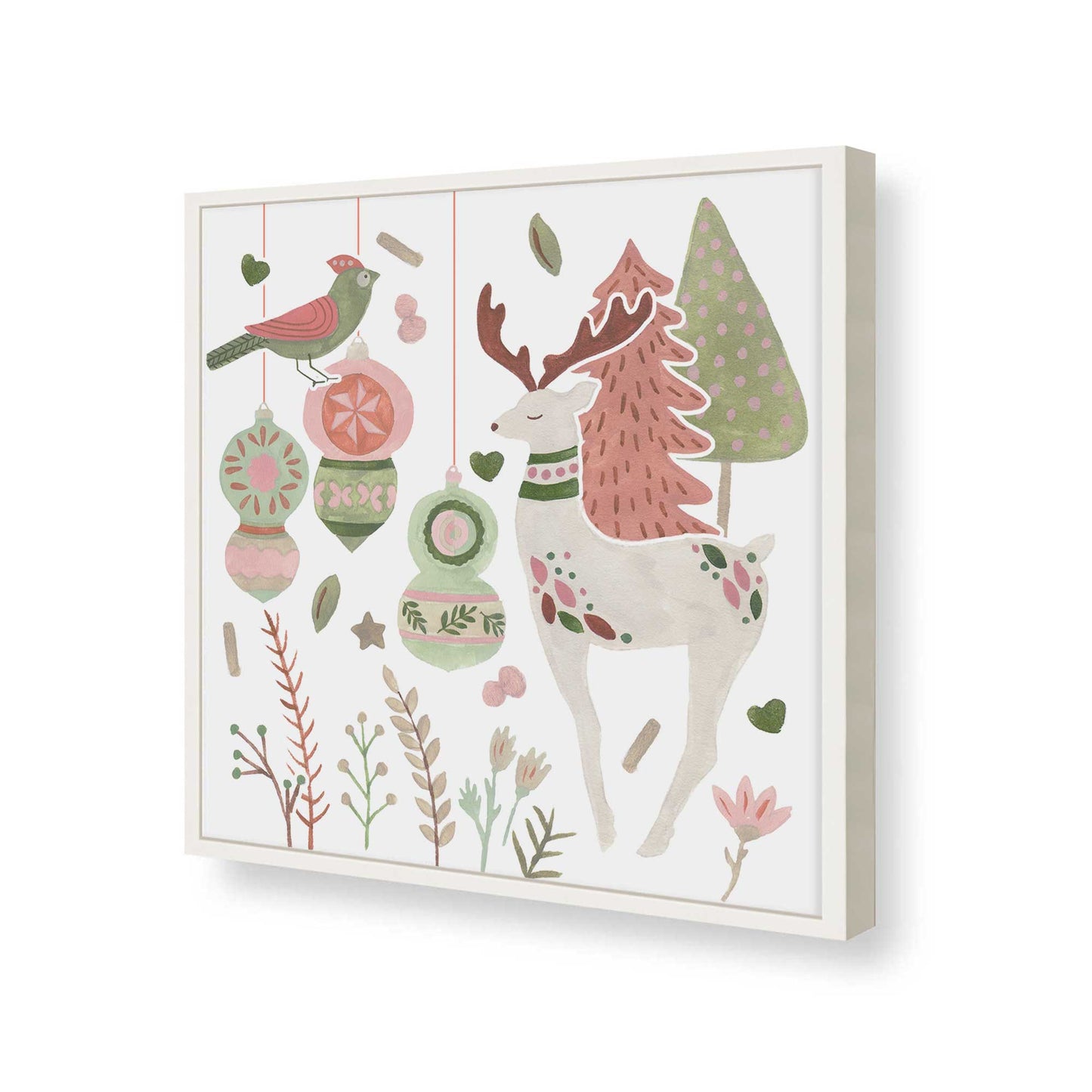 [Color:Opaque White], Picture of art in a Opaque White frame of the corner