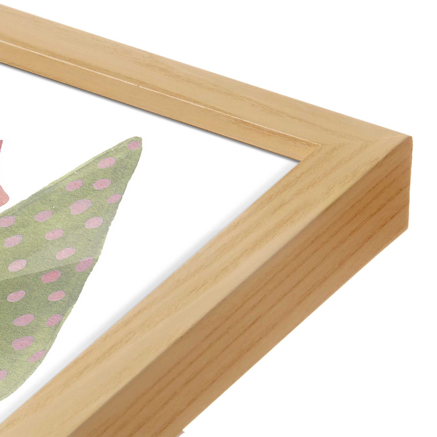 [Color:Espresso], Picture of art in a Espresso frame at an angle