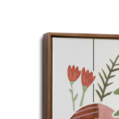 [Color:Walnut], Picture of art in a Walnut frame at an angle