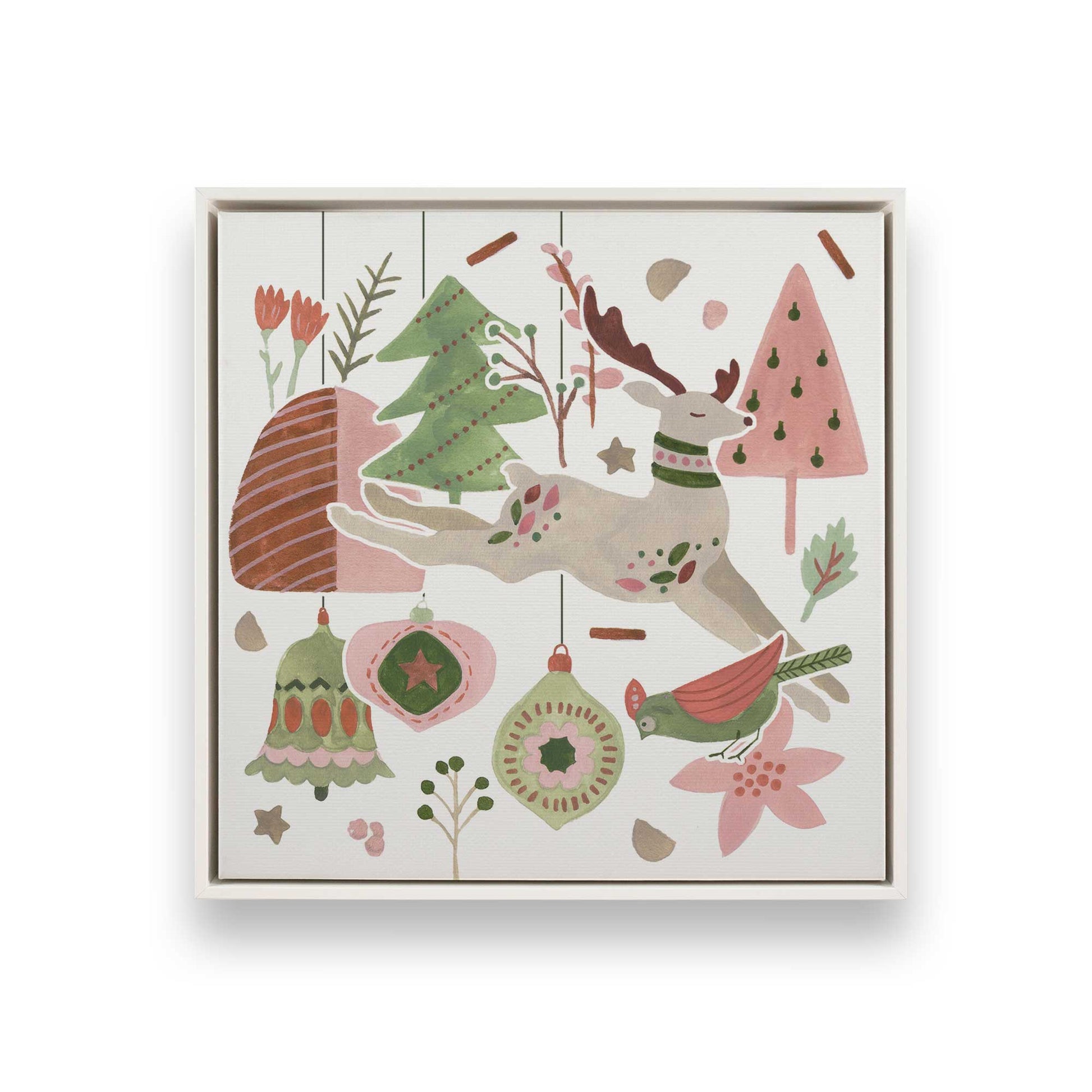 [Color:Opaque White], Picture of art in a White frame