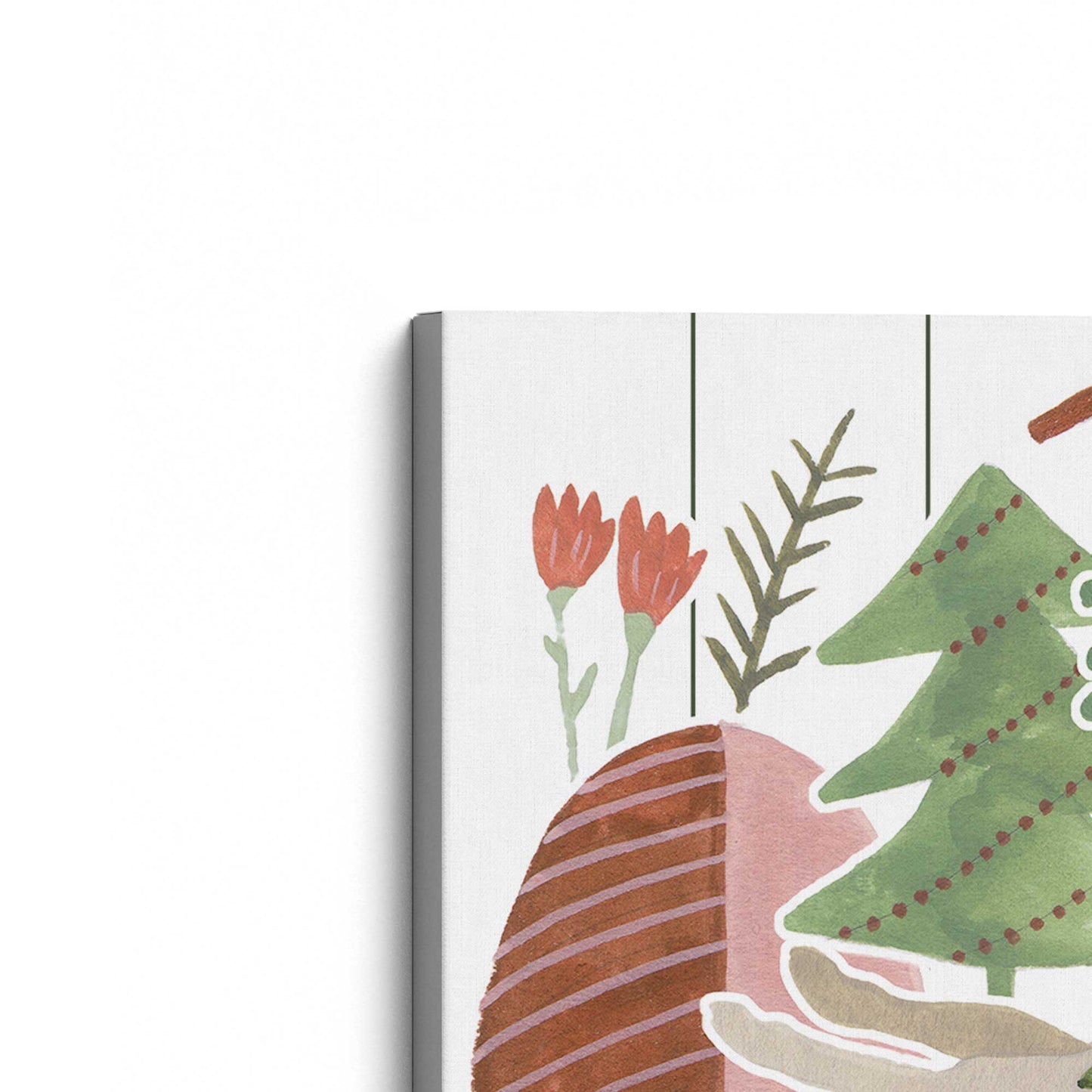 [Color:Stretched Canvas], Picture of the corner of the art