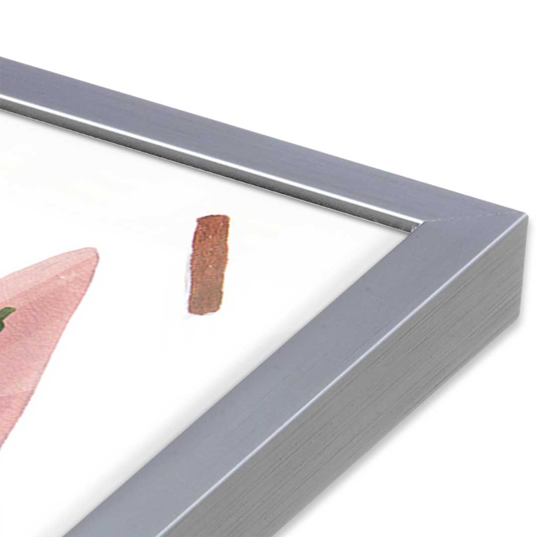 [Color:Polished Chrome], Picture of art in a Polished Chrome frame at an angle