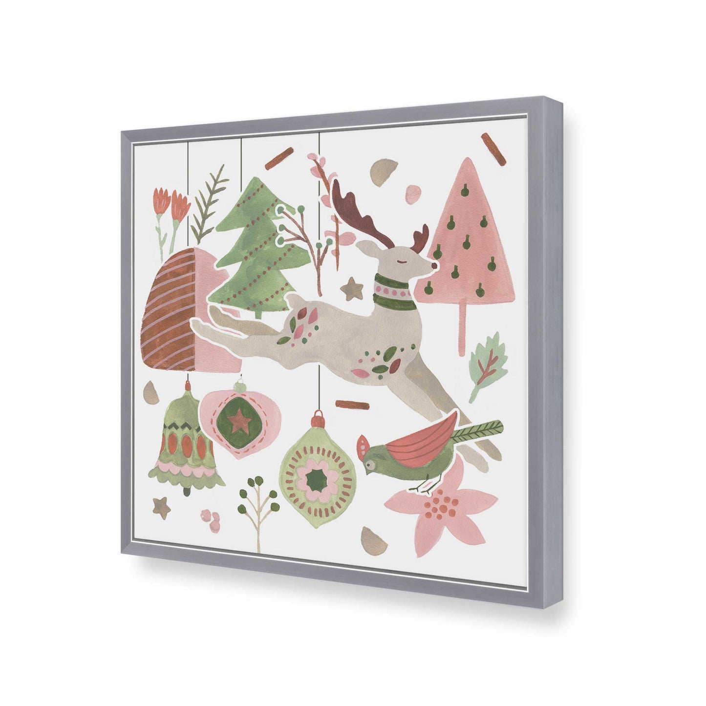 [Color:Polished Chrome], Picture of art in a Polished Chrome frame of the corner